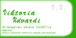 viktoria udvardi business card